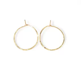 1 Inch Endless Thin Hoop Earrings