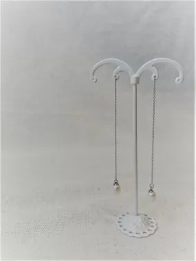 Alice Rose Jewellery - Dangly Pearl Earrings