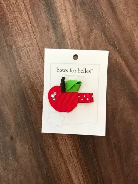 Apple Hair Bow Bows For Belles