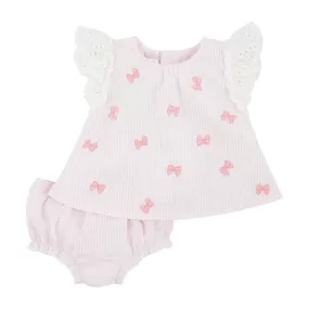 Bow Pinafore Set