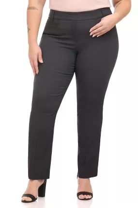 Curvy Pull-on Tummy Control Pants with Real Pockets