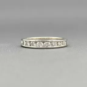 Estate 14K W Gold 0.53ctw H/SI1-2 Diamond Ring