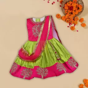 Girls Embroidered Ethnic dress