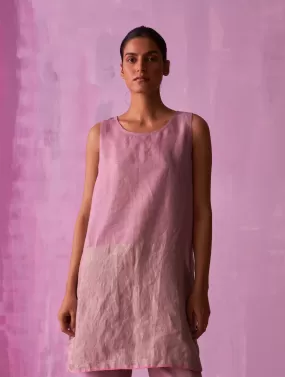 Keri Sleeveless Linen Kurta - Lavender