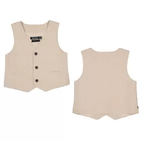 Mayoral Baby Dressy Linen Vest_Beige 1371-82