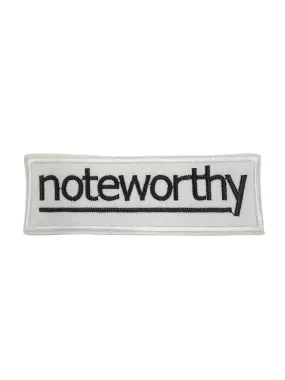 Noteworthy Embroidered Sew Patch