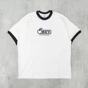 Obey Bigwig Sound Ringer Tee - White Multi