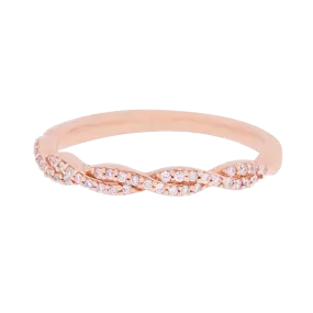 Rose Gold Diamond Half Band