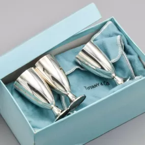 Tiffany & Co. Sterling Silver Cordial Cups Set of 3 107.2 Grams