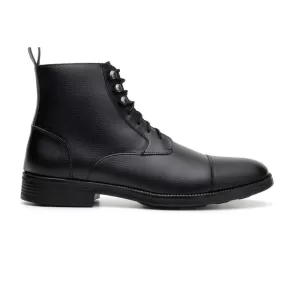 'Vellerti' classic vegan leather Chelsea by Vincente Verde -  black